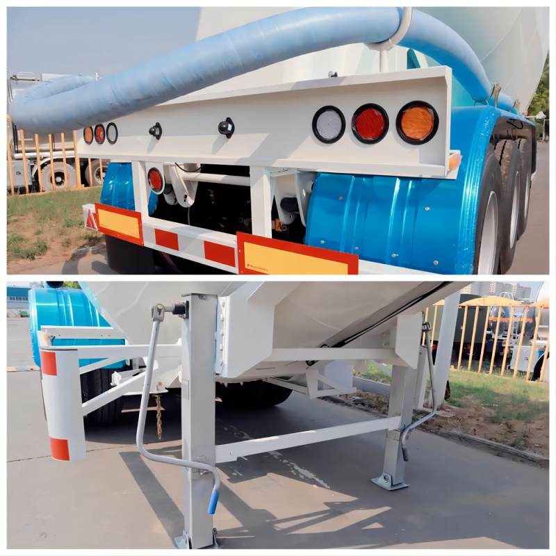 干拌砂漿運(yùn)輸半掛車 干拌砂漿運(yùn)輸半掛車